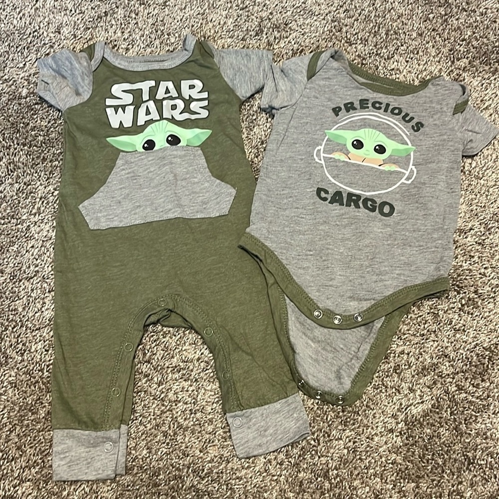 Star Wars Yoda Baby Onesie Bundle‎ 3-6M